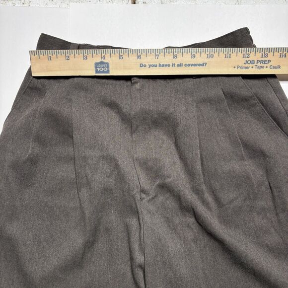 VINTAGE Stephanie Andrews Grey Women's 8P Tapered Trousers 90s - Picture 8 of 12